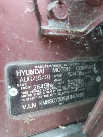 Photo 12 VIN: KM8SC73D92U147402 - HYUNDAI SANTA FE 