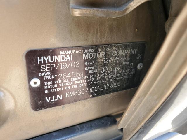 Photo 12 VIN: KM8SC73D93U372890 - HYUNDAI SANTA FE 