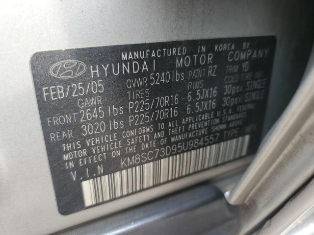 Photo 12 VIN: KM8SC73D95U984557 - HYUNDAI SANTA FE G 