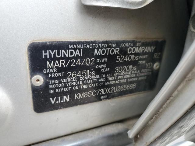 Photo 12 VIN: KM8SC73DX2U265698 - HYUNDAI SANTA FE 