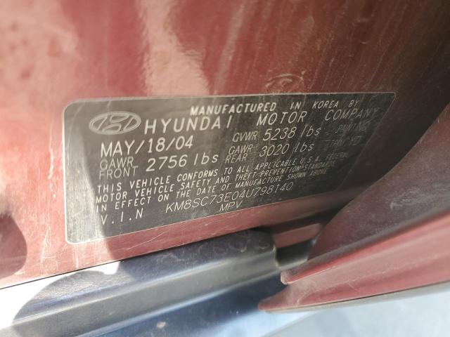 Photo 11 VIN: KM8SC73E04U798140 - HYUNDAI SANTA FE 