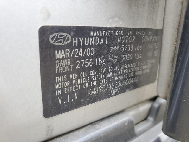 Photo 12 VIN: KM8SC73E23U500444 - HYUNDAI SANTA FE 