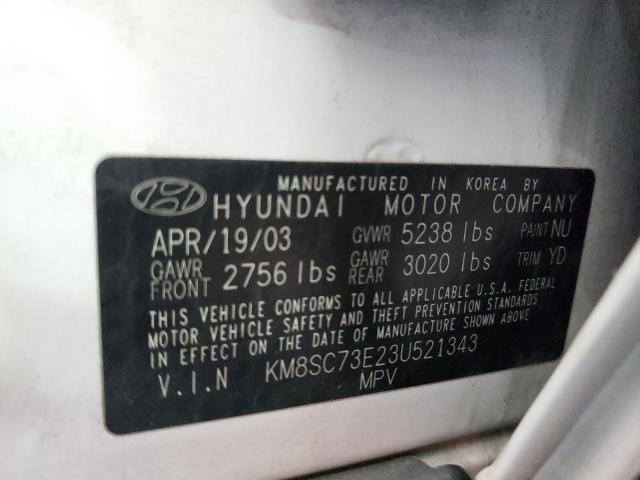 Photo 9 VIN: KM8SC73E23U521343 - HYUNDAI SANTA FE G 