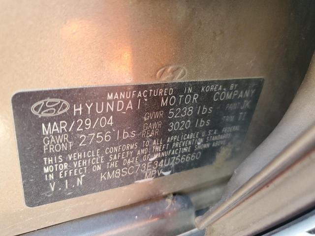 Photo 12 VIN: KM8SC73E34U756660 - HYUNDAI SANTA FE G 