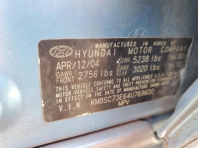 Photo 12 VIN: KM8SC73E64U769600 - HYUNDAI SANTA FE 