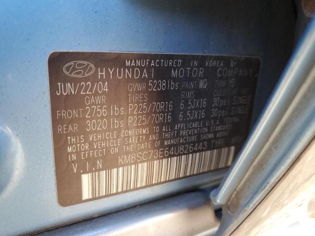 Photo 11 VIN: KM8SC73E64U826443 - HYUNDAI SANTA FE 