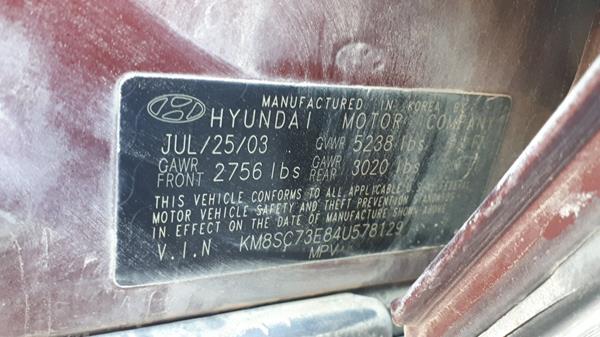 Photo 1 VIN: KM8SC73E84U578129 - HYUNDAI SANTA FE 