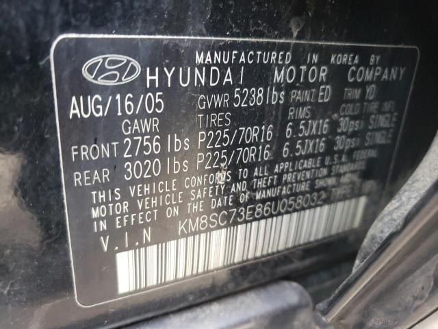 Photo 9 VIN: KM8SC73E86U058032 - HYUNDAI SANTA FE G 