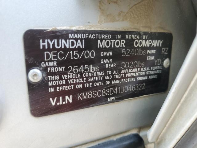 Photo 12 VIN: KM8SC83D41U046322 - HYUNDAI SANTA FE 