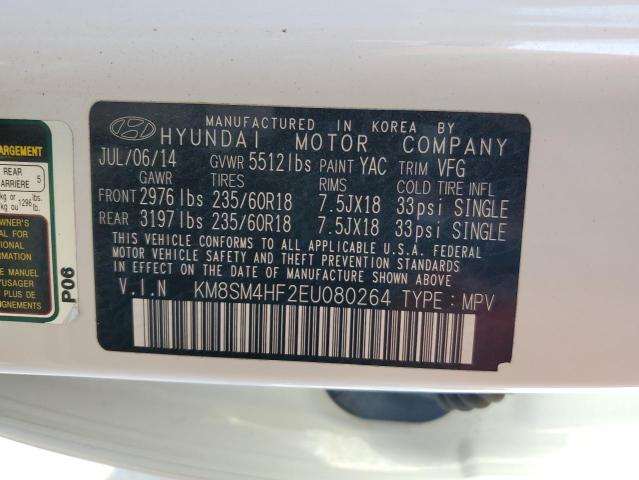 Photo 13 VIN: KM8SM4HF2EU080264 - HYUNDAI SANTA FE G 