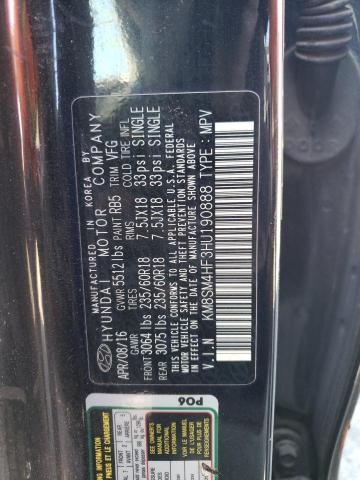 Photo 9 VIN: KM8SM4HF3HU190888 - HYUNDAI SANTA FE S 