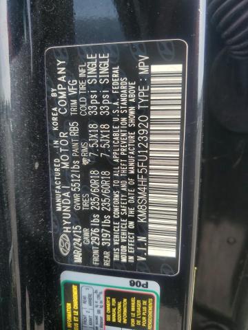 Photo 12 VIN: KM8SM4HF5FU123920 - HYUNDAI SANTA FE 