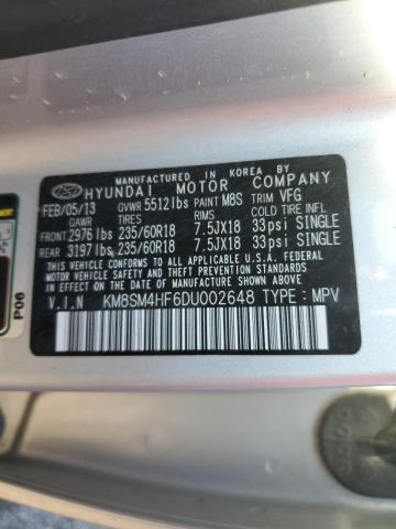 Photo 11 VIN: KM8SM4HF6DU002648 - HYUNDAI SANTA FE G 