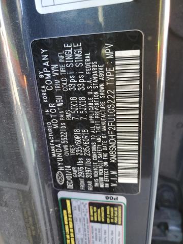 Photo 11 VIN: KM8SMDHF2FU103222 - HYUNDAI SANTA FE 