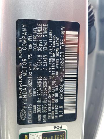 Photo 12 VIN: KM8SMDHF2HU165903 - HYUNDAI SANTA FE 