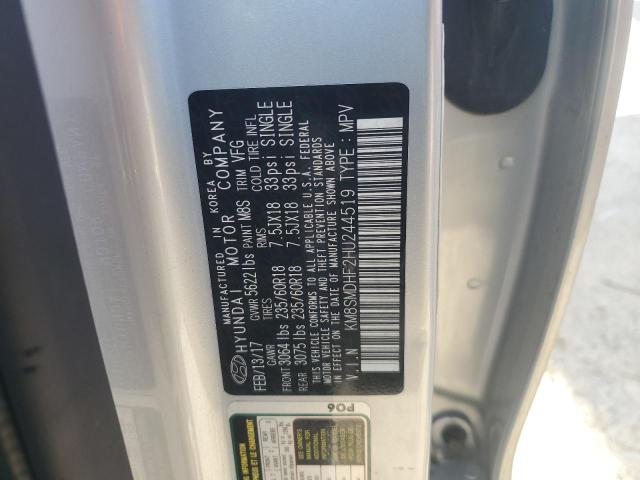 Photo 12 VIN: KM8SMDHF2HU244519 - HYUNDAI SANTA FE S 