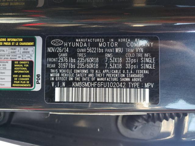 Photo 9 VIN: KM8SMDHF6FU102042 - HYUNDAI SANTA FE G 