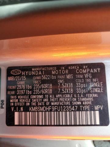 Photo 12 VIN: KM8SMDHF9FU123547 - HYUNDAI SANTA FE 