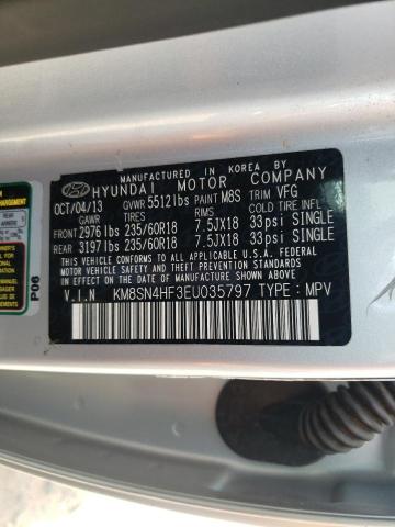 Photo 9 VIN: KM8SN4HF3EU035797 - HYUNDAI SANTA FE G 