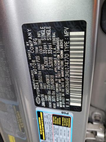 Photo 11 VIN: KM8SN4HF3HU174770 - HYUNDAI SANTA FE 