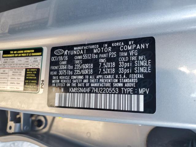 Photo 11 VIN: KM8SN4HF7HU220553 - HYUNDAI SANTA FE 