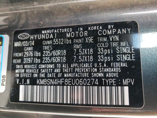 Photo 13 VIN: KM8SN4HF8EU060274 - HYUNDAI SANTA FE G 