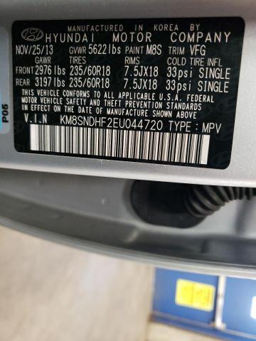 Photo 12 VIN: KM8SNDHF2EU044720 - HYUNDAI SANTA FE 