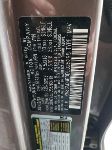 Photo 12 VIN: KM8SNDHF3DU025298 - HYUNDAI SANTA FE G 