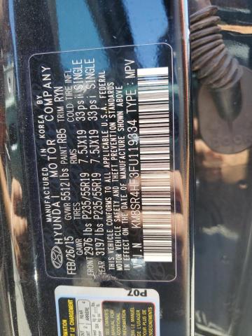 Photo 13 VIN: KM8SR4HF3FU119334 - HYUNDAI SANTA FE 