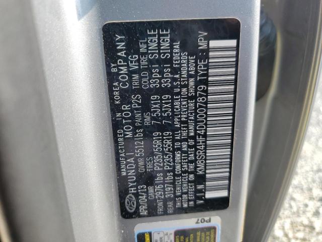 Photo 12 VIN: KM8SR4HF4DU007879 - HYUNDAI SANTA FE 