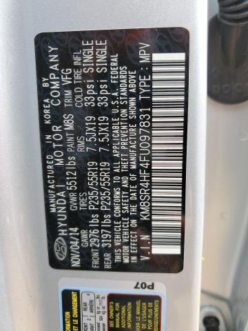 Photo 12 VIN: KM8SR4HF4FU097831 - HYUNDAI SANTA FE 