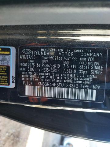 Photo 12 VIN: KM8SR4HF5FU128343 - HYUNDAI SANTA FE G 