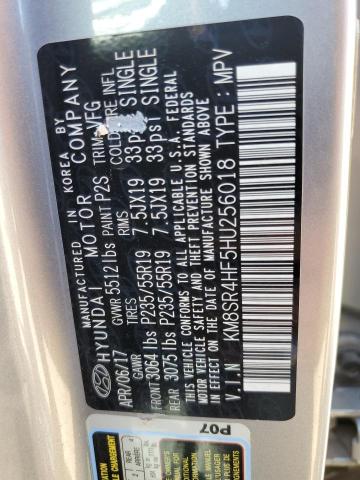 Photo 9 VIN: KM8SR4HF5HU256018 - HYUNDAI SANTA FE S 