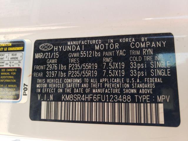 Photo 9 VIN: KM8SR4HF6FU123488 - HYUNDAI SANTA FE G 