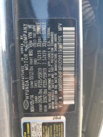 Photo 12 VIN: KM8SR4HFXFU098191 - HYUNDAI SANTA FE 