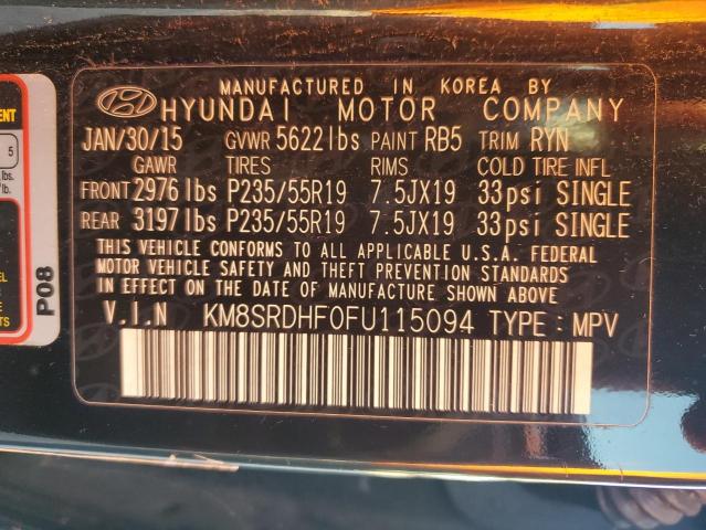 Photo 12 VIN: KM8SRDHF0FU115094 - HYUNDAI SANTA FE G 