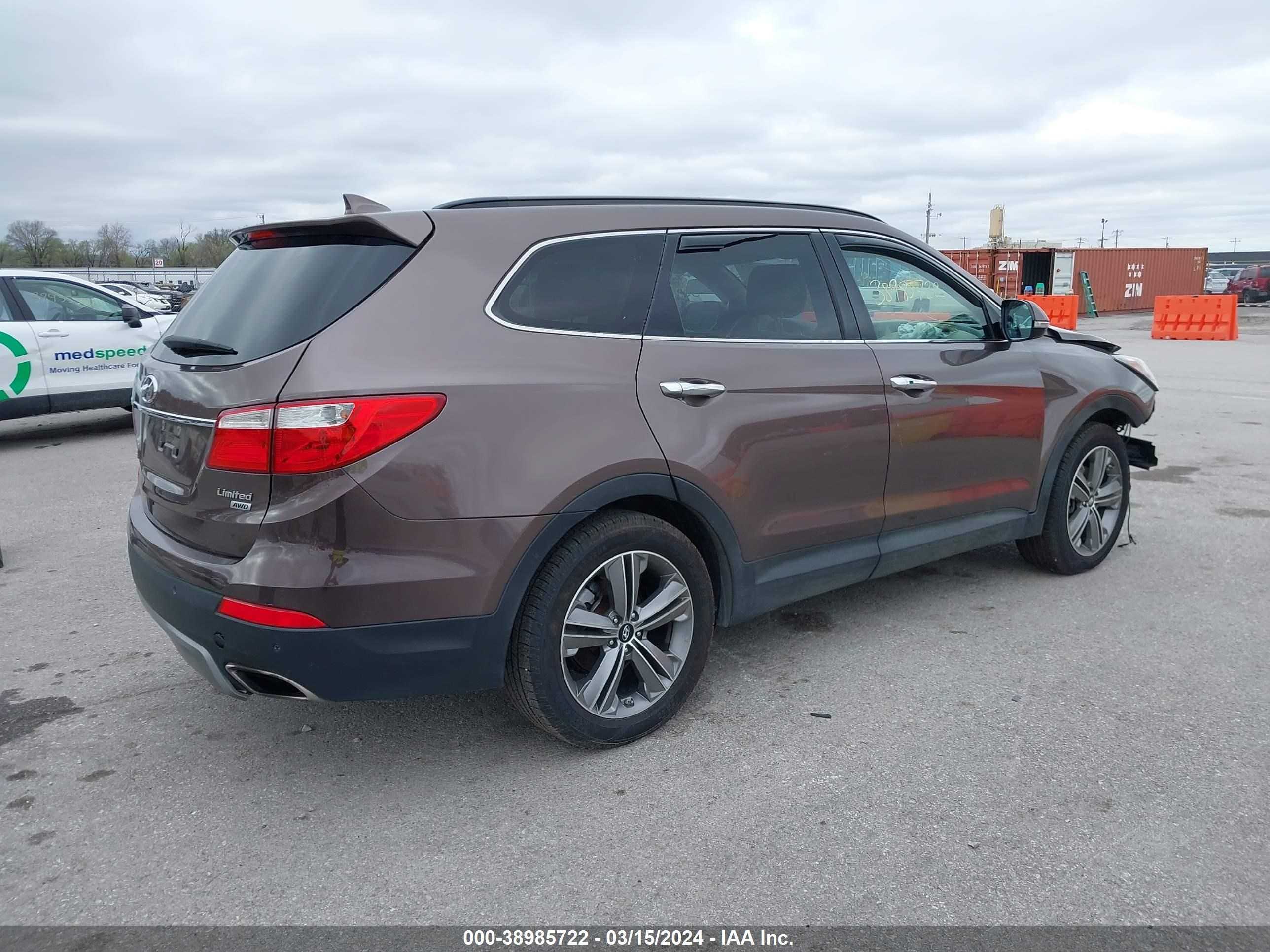 Photo 3 VIN: KM8SRDHF2EU038923 - HYUNDAI SANTA FE 