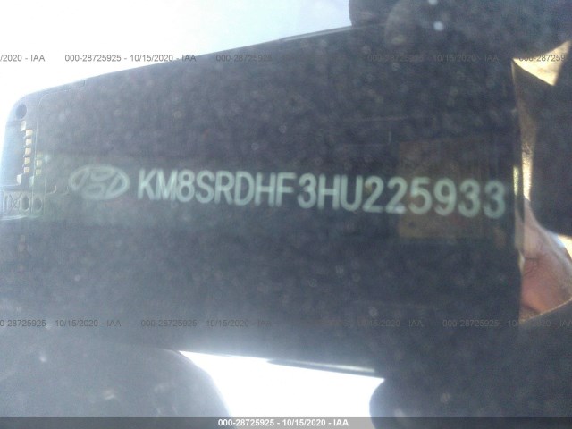 Photo 8 VIN: KM8SRDHF3HU225933 - HYUNDAI SANTA FE 