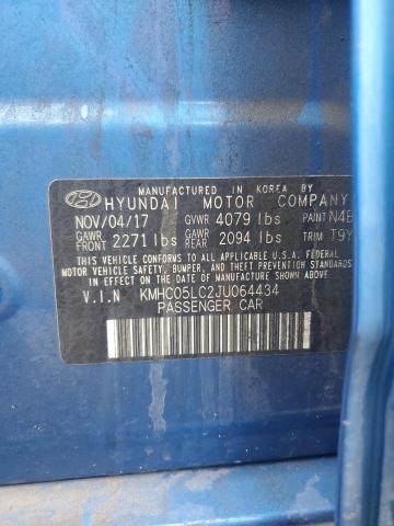 Photo 11 VIN: KMHC05LC2JU064434 - HYUNDAI IONIQ 