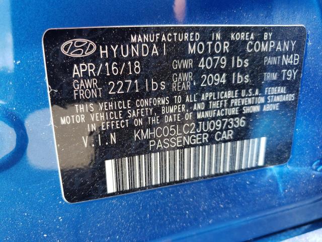 Photo 12 VIN: KMHC05LC2JU097336 - HYUNDAI IONIQ 