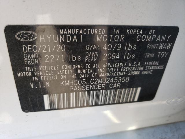 Photo 9 VIN: KMHC05LC2MU245358 - HYUNDAI IONIQ LIMI 