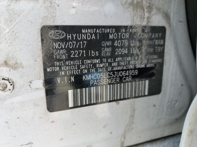 Photo 11 VIN: KMHC05LC5JU064959 - HYUNDAI IONIQ LIMI 