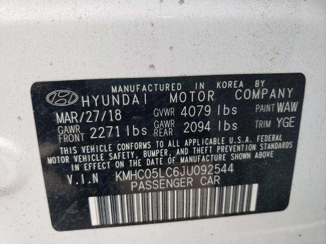 Photo 9 VIN: KMHC05LC6JU092544 - HYUNDAI IONIQ LIMI 