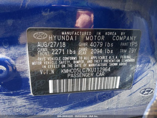 Photo 8 VIN: KMHC05LC7KU112964 - HYUNDAI IONIQ HYBRID 