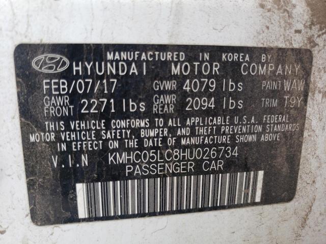 Photo 9 VIN: KMHC05LC8HU026734 - HYUNDAI IONIQ LIMI 