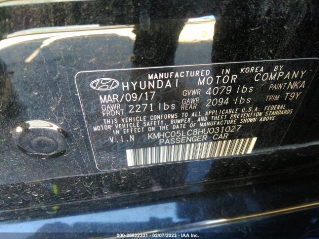 Photo 8 VIN: KMHC05LC8HU031027 - HYUNDAI IONIQ HYBRID 