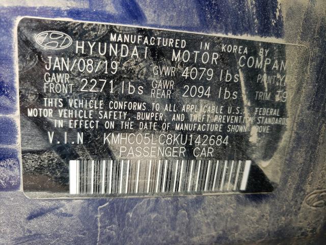 Photo 9 VIN: KMHC05LC8KU142684 - HYUNDAI IONIQ LIMI 