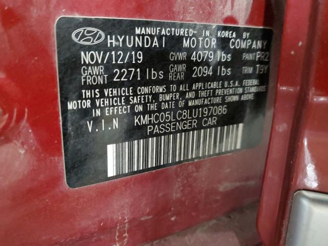 Photo 12 VIN: KMHC05LC8LU197086 - HYUNDAI IONIQ 