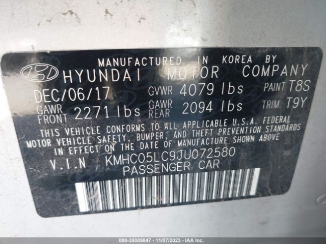 Photo 8 VIN: KMHC05LC9JU072580 - HYUNDAI IONIQ HYBRID 