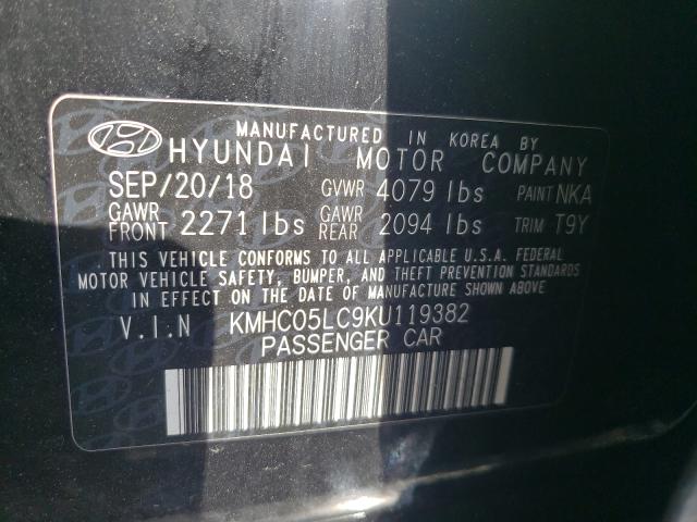 Photo 9 VIN: KMHC05LC9KU119382 - HYUNDAI IONIQ LIMI 